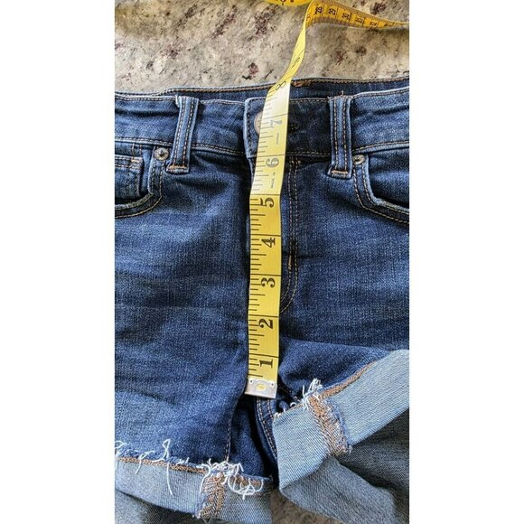 American Eagle Shortie Jean Shorts Super Stretch Womens Size 2 Raw Hem Cowgirl - Picture 5 of 10